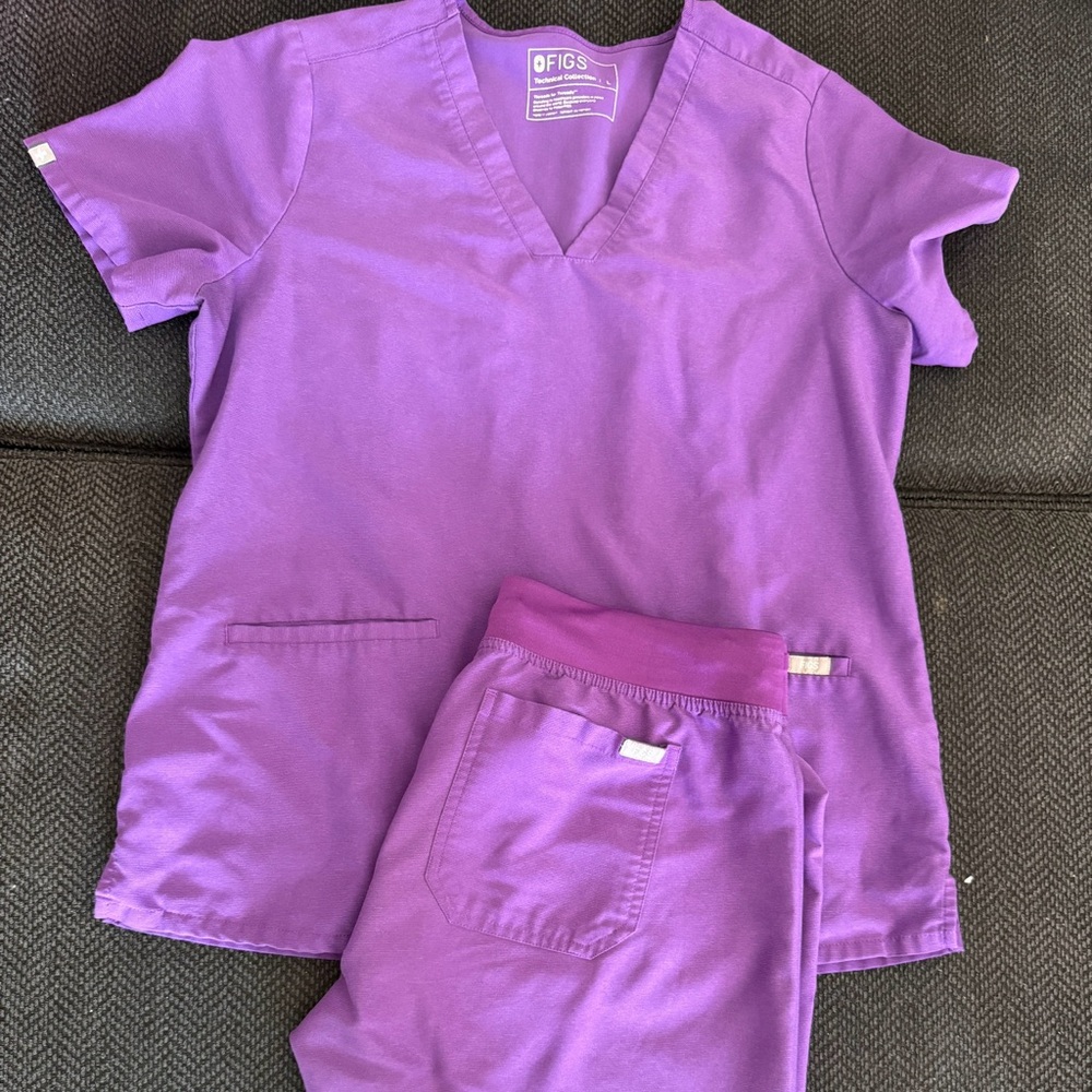 Ultra violet woman’s Scrub Set by FIGS